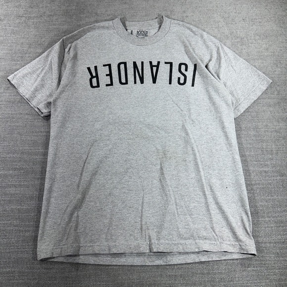Crowns Other - Crowns Islander T-Shirt Mens Large Grey Good Monstera Leaf Graphic Streetwear